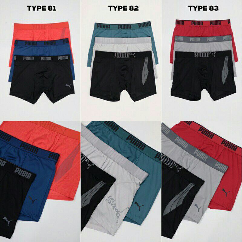 Puma Boxer Briefs Bahan Halus dan Adem Original Branded