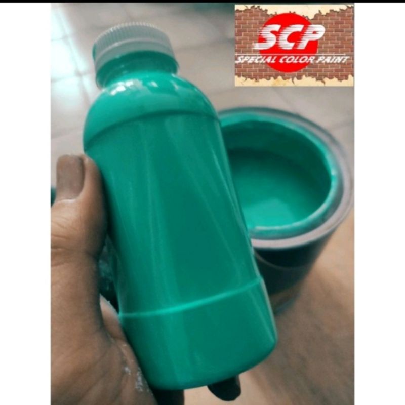 CAT TOSCA BLUE SOLID 200 ml / cat hijau tosca/cat motor / cat