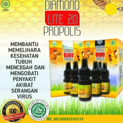 Propolis Diamond Lite 20 New Zealand Dijamin 100% Asli Original