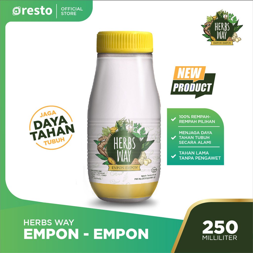 

Herbs Way Jamu Empon-Empon - Minuman Sehat Jaga Daya Tahan Tubuh 250 mL