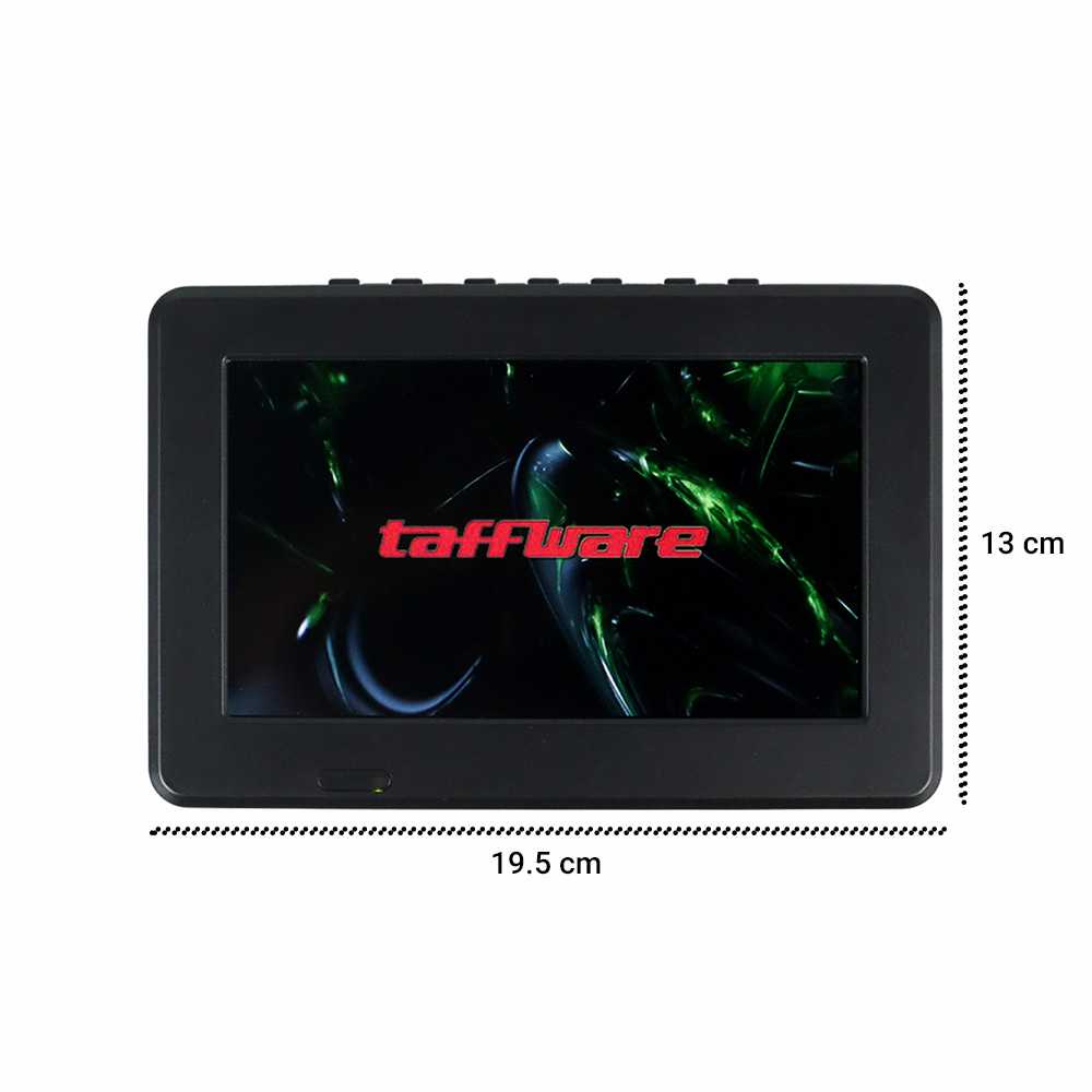 Taffware Portable TV Monitor 10.8 Inch DVB-T2 - D7