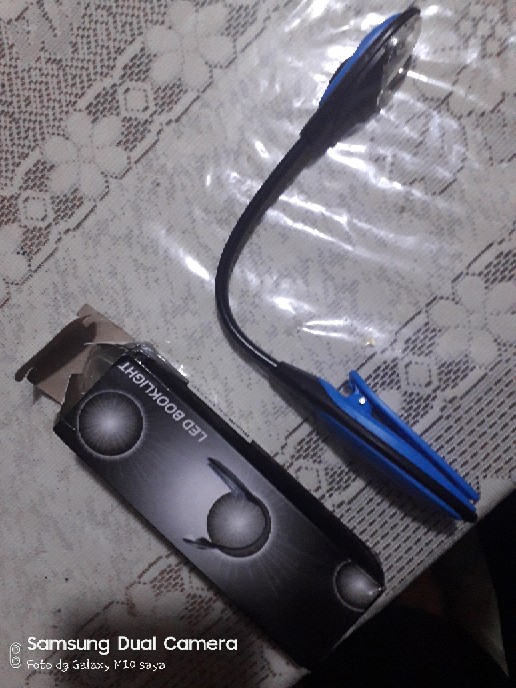 [bayar Di Tempat]flexible Double Led Book Reading Light Clip Arm Table Lamp Study Desk Light