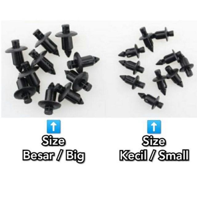 5pcs Klip Rivet Pengencang Fairing Trim Panel Sepeda Y15 R25 R15 RS150 LC135 NVX NMAX XMAX VARIO VF3i RFS150