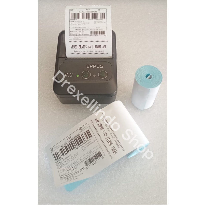 Kertas Thermal Label Stiker 58x30mm Cetak Resi PDF