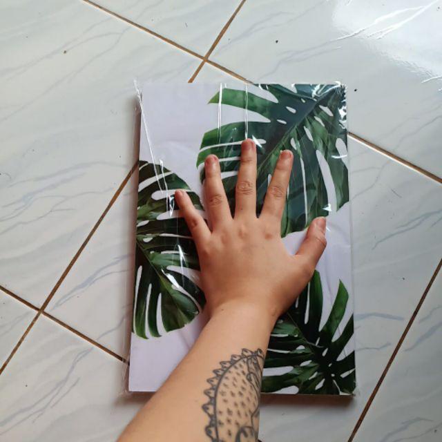 Fasahaya Hiasan Dinding Wall Decor Poster Kayu Leaf Dekorasi Rumah Le 01