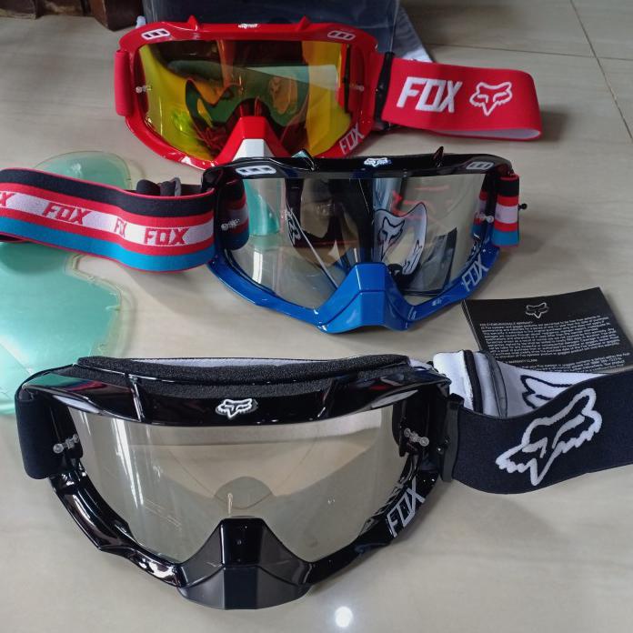 KACAMATA GOOGLE CROSS FOX- KACAMATA MOTOR CROSS GOOGLE FOX AIR 2 LENSA