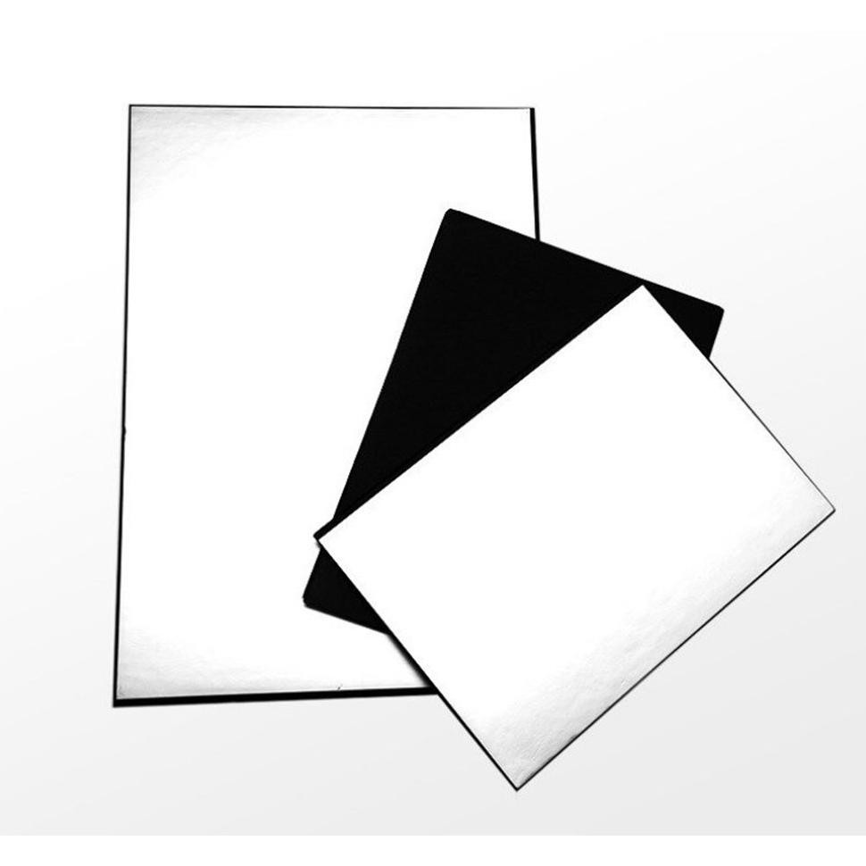 Papan Reflector Lipat Collapsible Cardboard 3in1 Reflective Paper 58x42cm - A3R - Black