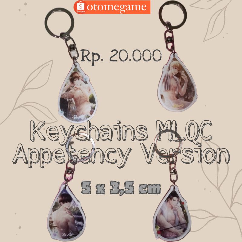 Keychains/Gantungan Kunci Mr. Love Queen's Choice (MLQC) Appetency Version/ Evol x love