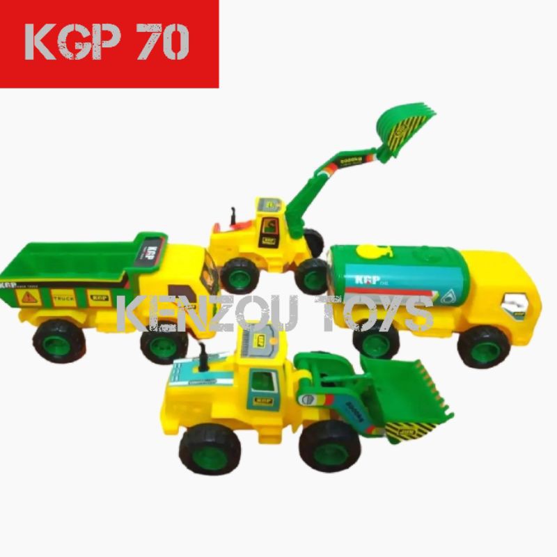 mainan mobil contruksi kgp 4pcs