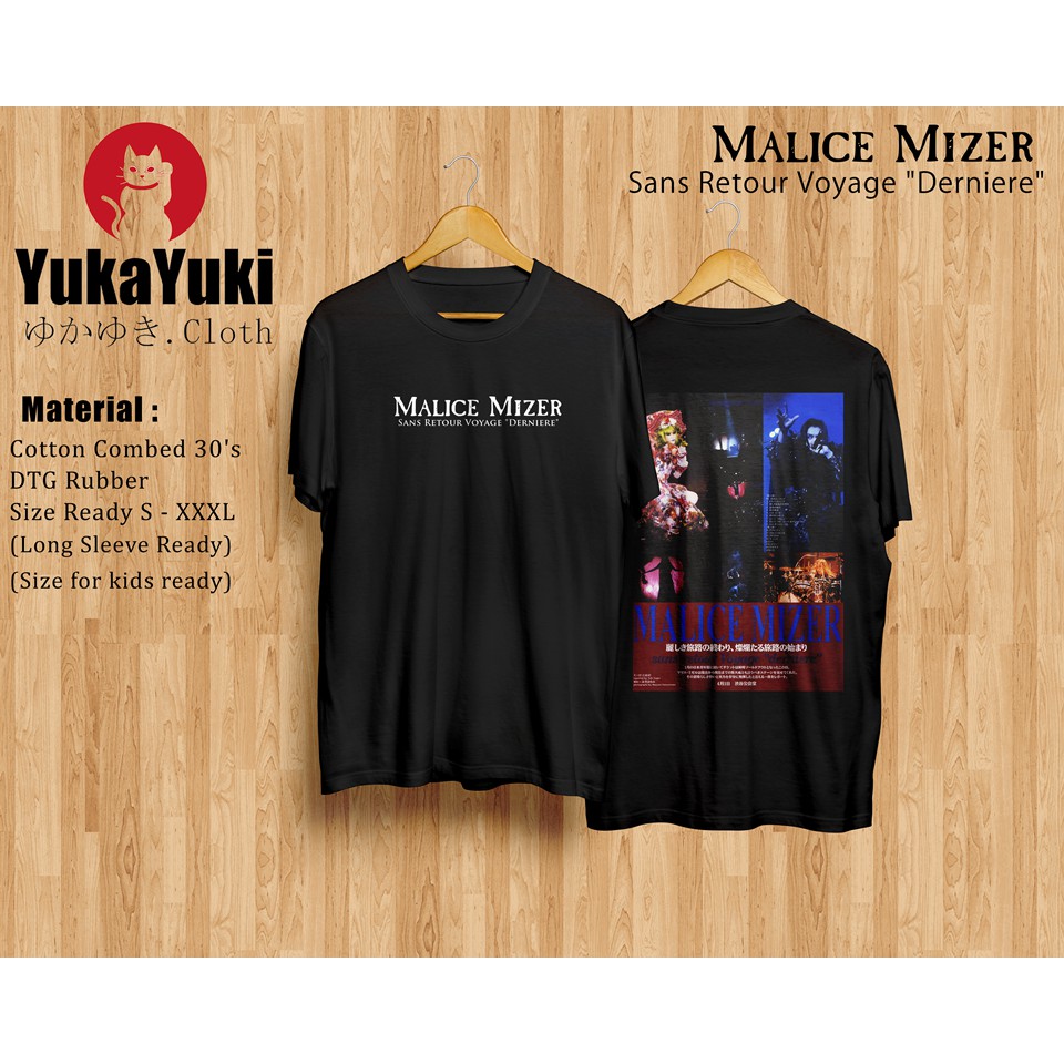 Kaos Malice Mizer Sans Retour Voyage Shopee Indonesia
