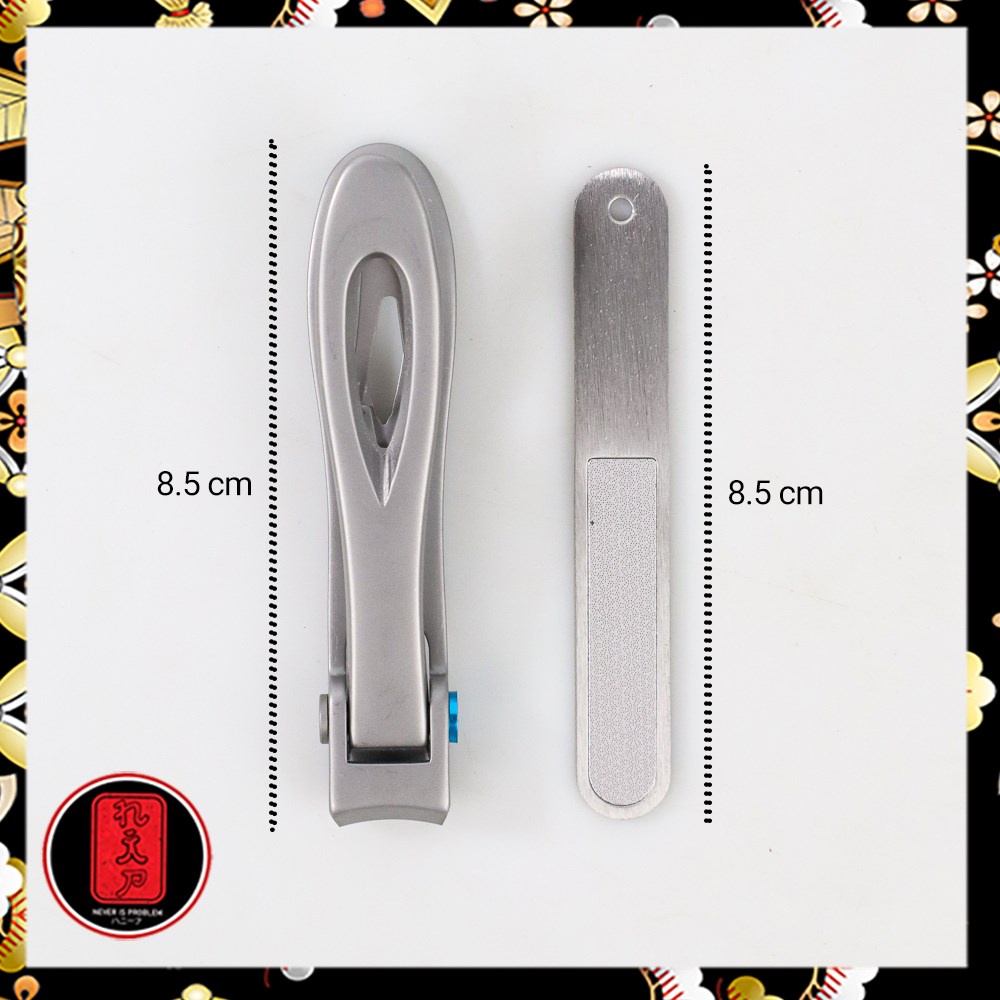 YASNI Gunting Kuku Big Nail Clipper German Stainless Steel 2 PCS Set A - J0087 - Silver