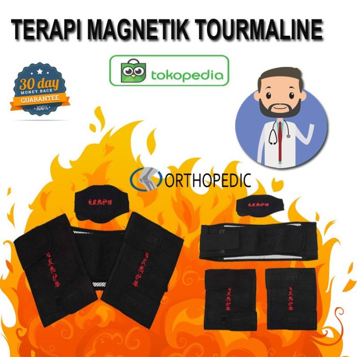 Alat Terapi alat sabuk terapi magnet 1 Set sakit nyeri sendi pinggang leher lutut(V8Y6) Alat Terapi 