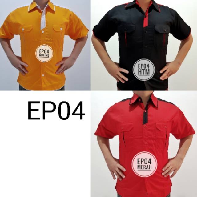 Seragam Kombinasi Kemeja Baju Kerja PDH Werpak Kerja Drill Baju PDH DC 09 EP04 YT BMW YT YMH MRC