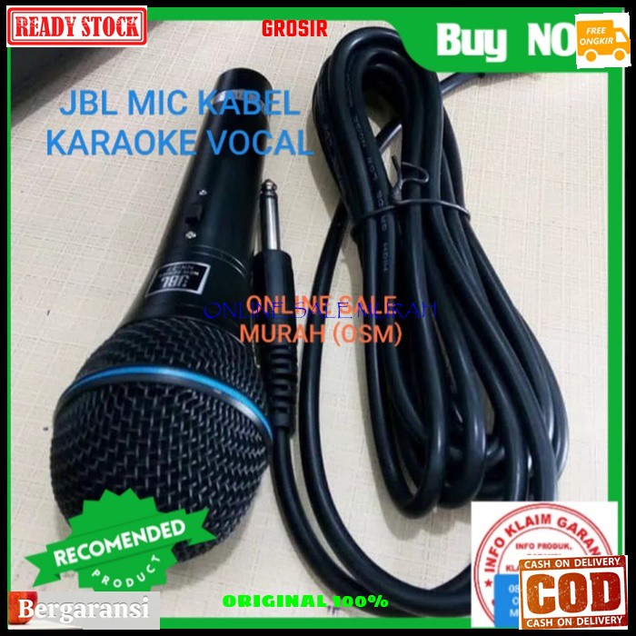 G30 Jbl mic kabel dynamic legendary GE30 mik cable karaoke vokal vocal musik Microphone audio sound system pengeras suara pro profesional mikrophone legendaris  BISA DI GUNAKAN DI SEGALA JENIS SOUND SYSTEM TERBUAT DARI BESI metal 1 Mic kabel 4-5 meter  Su