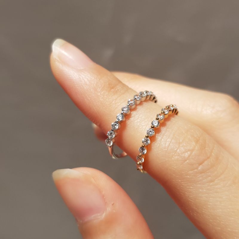 Cincin Emas Listring Scallop - Stack Ring