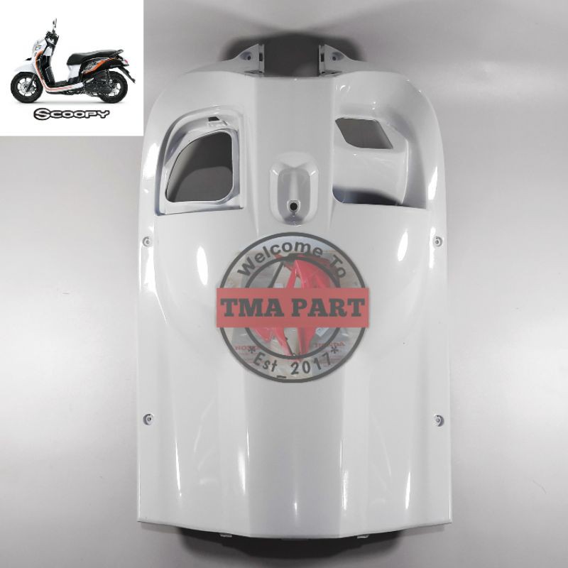 Cover inner dashboard dek kunci scoopy 2021 fi esp ring 12 K2f putih