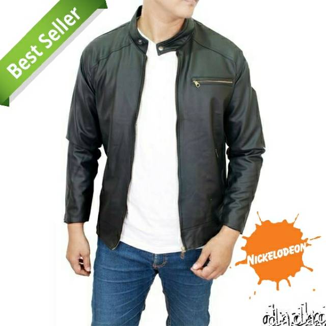 Jaket kulit pria/jaket kantoran/jaket simple keren