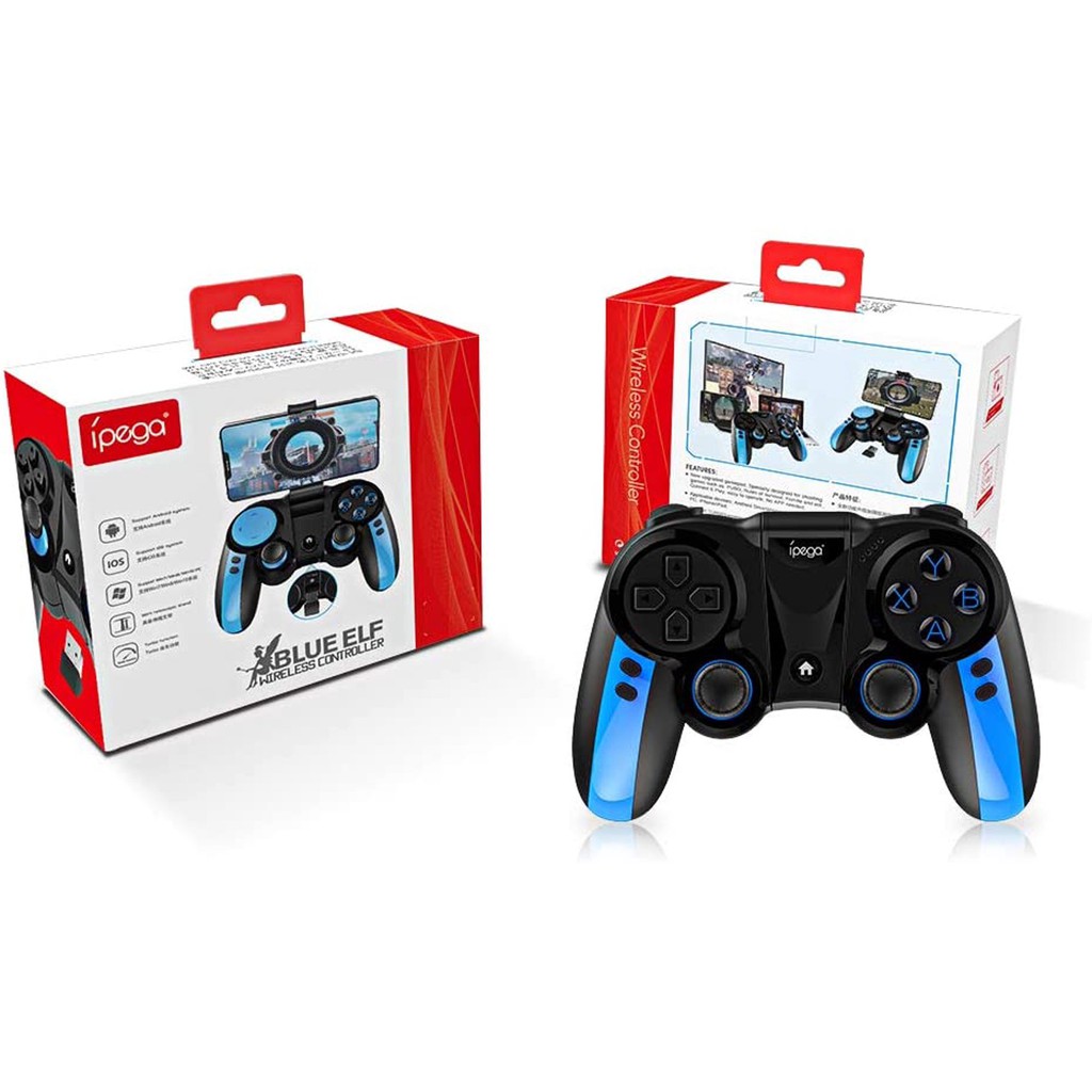 Gamepad wireless controller ipega blue elf pg-9090 - Joystick bluetooth