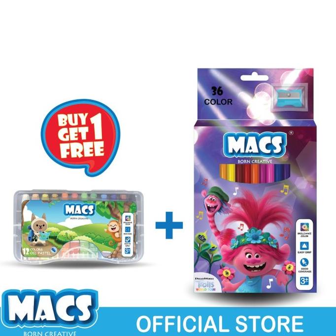 

ADW-507 MACS HOLIDAY BUNDLE2 36 TROLLS COLOR PENSIL+12 WARNA OIL YHJTY54654