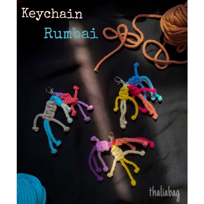 KEYCHAIN RUMBAY BY THALIABAG // GANTUNGAN KUNCI // STRAP BAG MACRAME // TALI TAS //