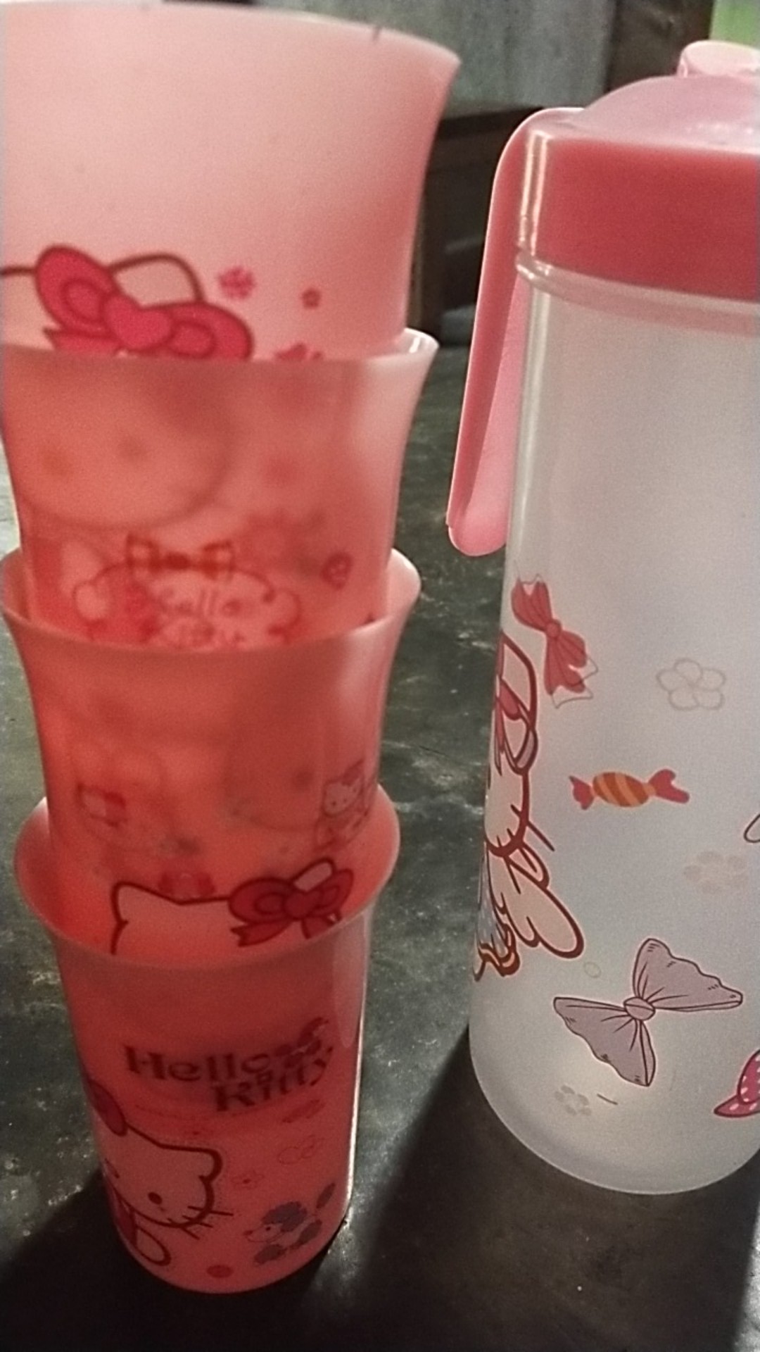 Packing Bubble Teko Set Karakter 4 Cangkir Terbaru