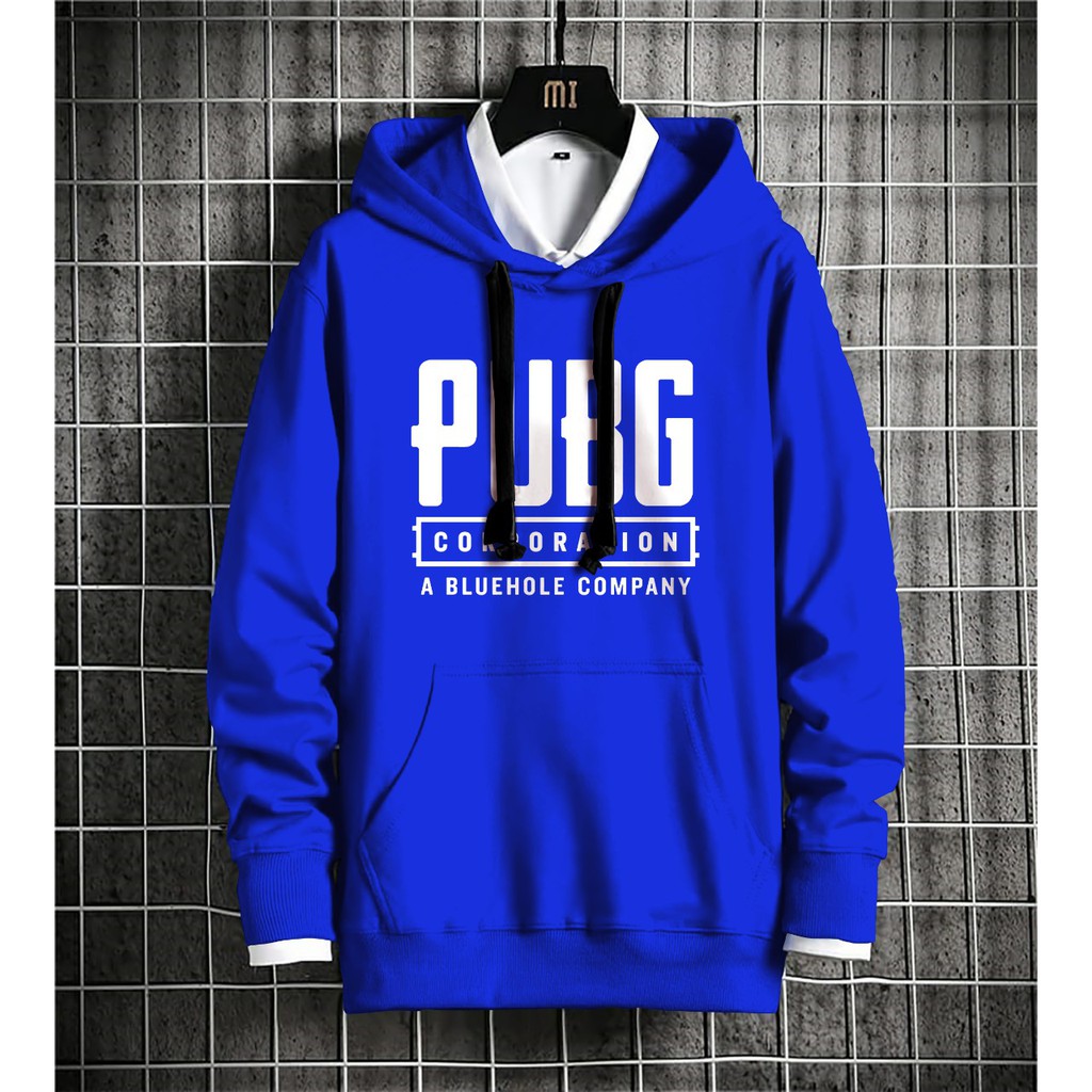 Bisa COD Hoodie Pria / Hodie Pria  / Jaket Pria PUBG Bahan Fleece UK L-XL