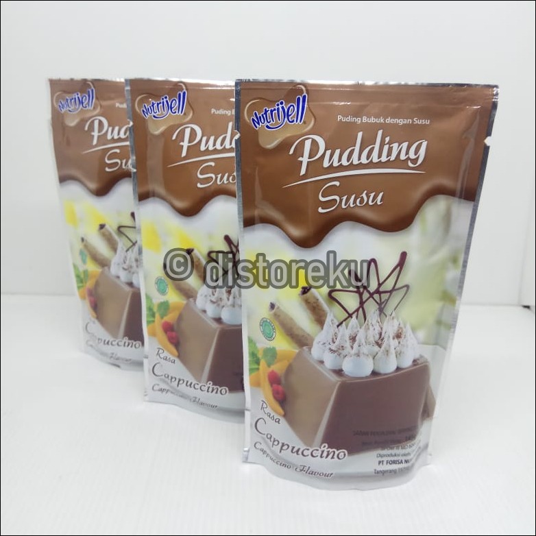 nutrijel PUDING susu rasa capucino CAPPUCINO flavour 145gr (5.11oz)