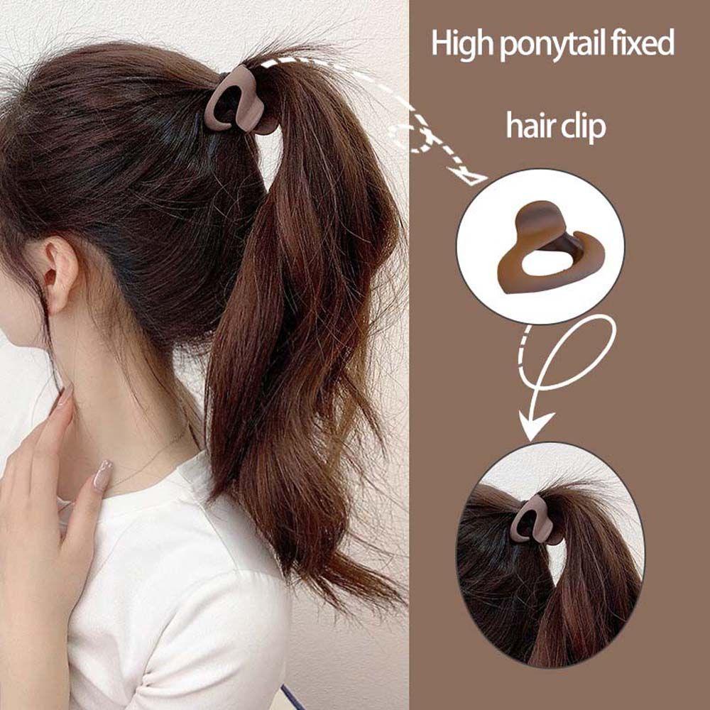 Agustina Gadis Jepit Rambut Silmple Vintage Kecil Elegan Tinggi Ponytail Tetap Klip Wome Hair Claw Mini Hair Claw
