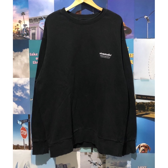 Crewneck Vivastudio oversize hitam