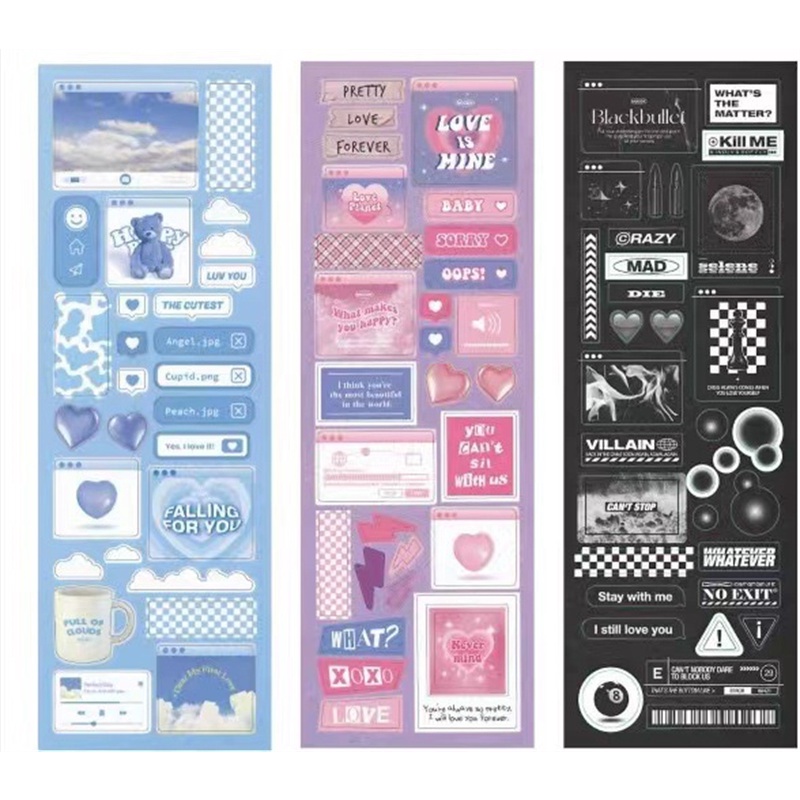 Stiker Kartu Polaroid Chasing Star Aidou Bentuk Hati Untuk Dekorasi Buku Catatan