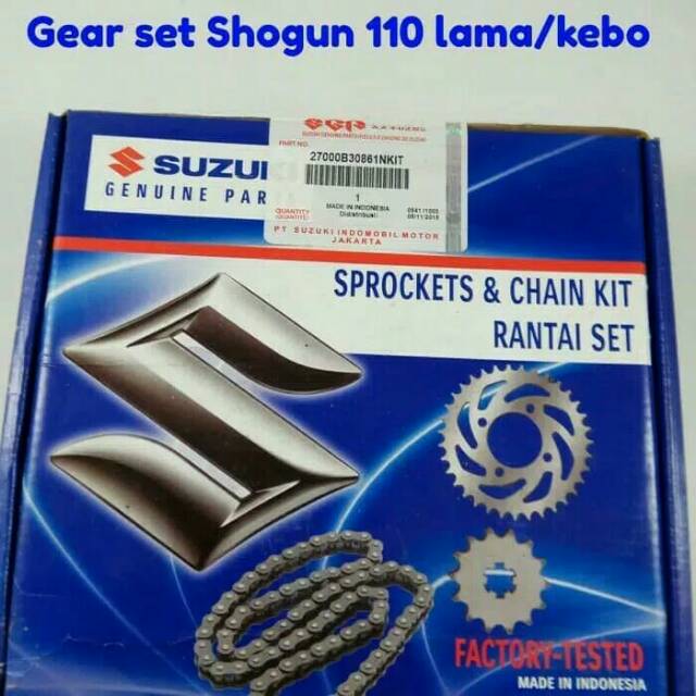 RANTAI GEAR SET SUZUKI SHOGUN 110