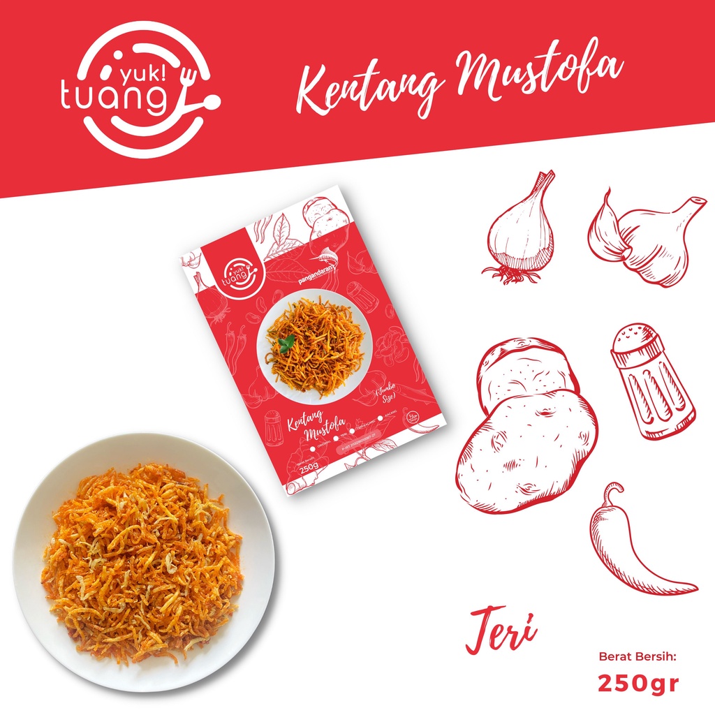 

Kentang Mustofa Jumbo Size - Rasa Teri / Keripik Kentang / Kering Kentang / Camilan Cemilan Kentang Renya Gurih dan Kriuk