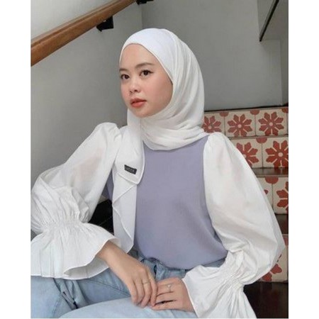 SHW- baju atasan wanita model terbaru baju cantik model masa kini blouse kombinasi