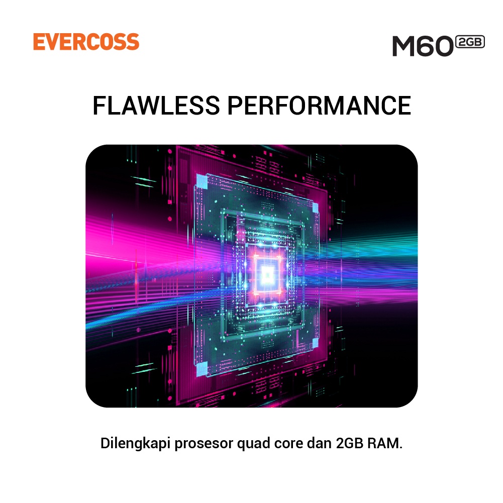EVERCOSS M60 2GB/16GB Dual SIM 4G 5.7