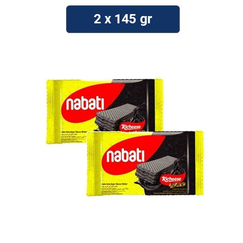 Nabati Richeese Black Wafer Coklat 2 x 145 gr