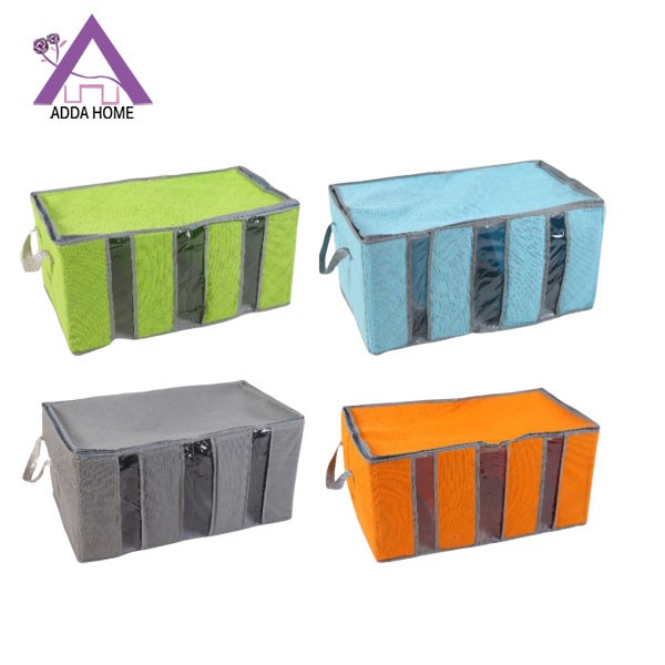 Adda Home - Bamboo Storage Box Tempat Penyimpanan Organizer Pakaian 65x35x30cm