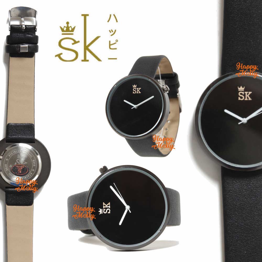 SK - Jam Tangan Water Resistant Pria &amp; Wanita Fashion Strap Leather ( Group ) SK_813