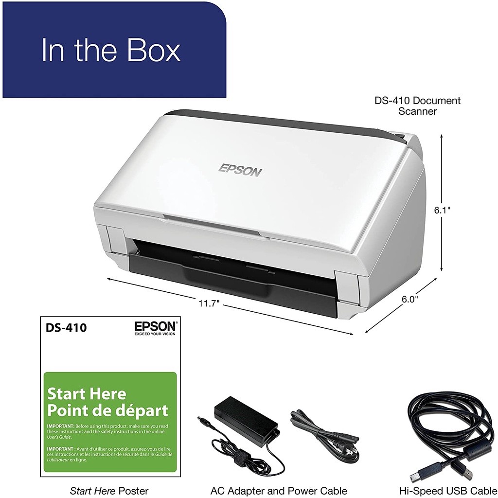 SCANNER EPSON DS 410 EPSON DS410 SCAN DUPLEX A4 NEW GARANSI RESMI