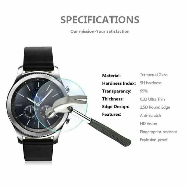 Tempered glass screen protector for samsung Galaxy Watch 42mm Dan Gear s2 sport Gear s2 classic