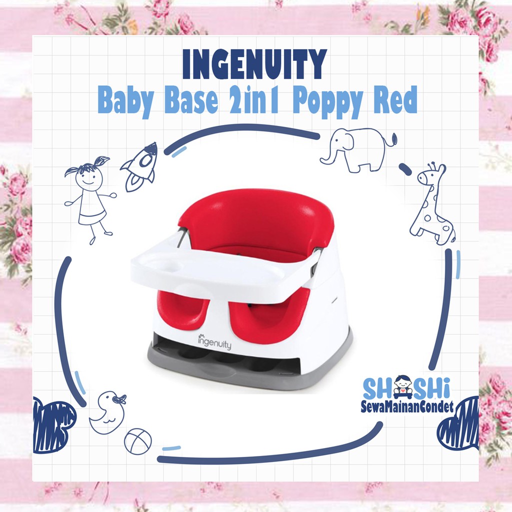 Sewa Ingenuity Baby Base 2in1 Poppy Red