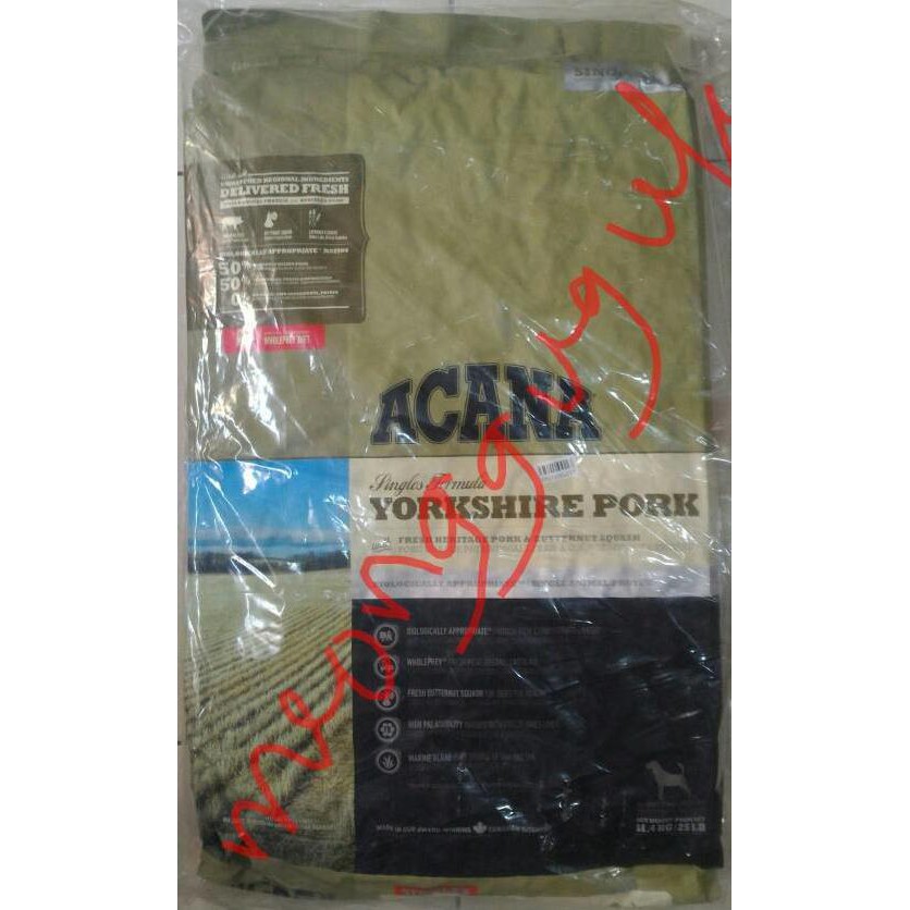 Harga Promo ACANA - New YORKSHIRE PORK 11.4kg Grain Free