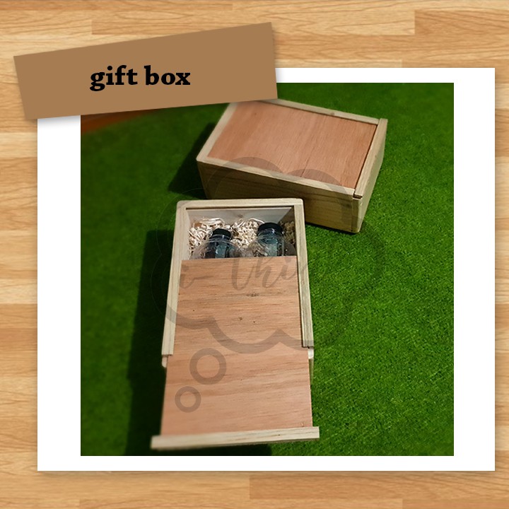 

Gift box kotak hadiah kayu hampers parcel