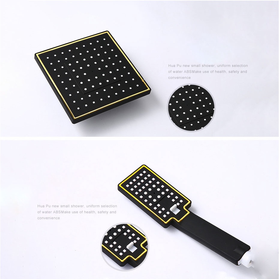 KERROGEE Shower Kamar Mandi Full Set Tembaga 4 Dalam 1 Shower Set Panas-Dingin Dengan Faucet /Emas Hitam Shower Mandi Set Dengan Bidet Sprayer  Nama