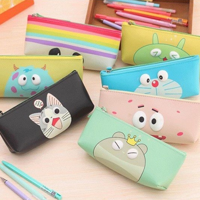 

Tempat Pensil / Kotak Pensil Kartun 3D Mata Menonjol Motif Kartun Lucu - Random
