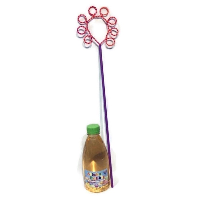 Aflaha Bubble - Cairan Gelembung Sabun 390 Ml + Tangkai Besar / Refill Bubble Gun / Bubble Kamera