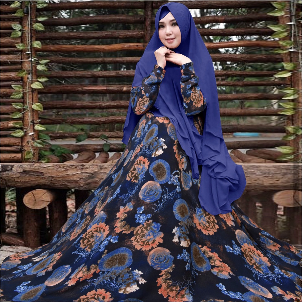 SYARII monalisa premium set khimar seruty bebydoll 2 layer/ gamis syarii ceruty bebydoll terbaru