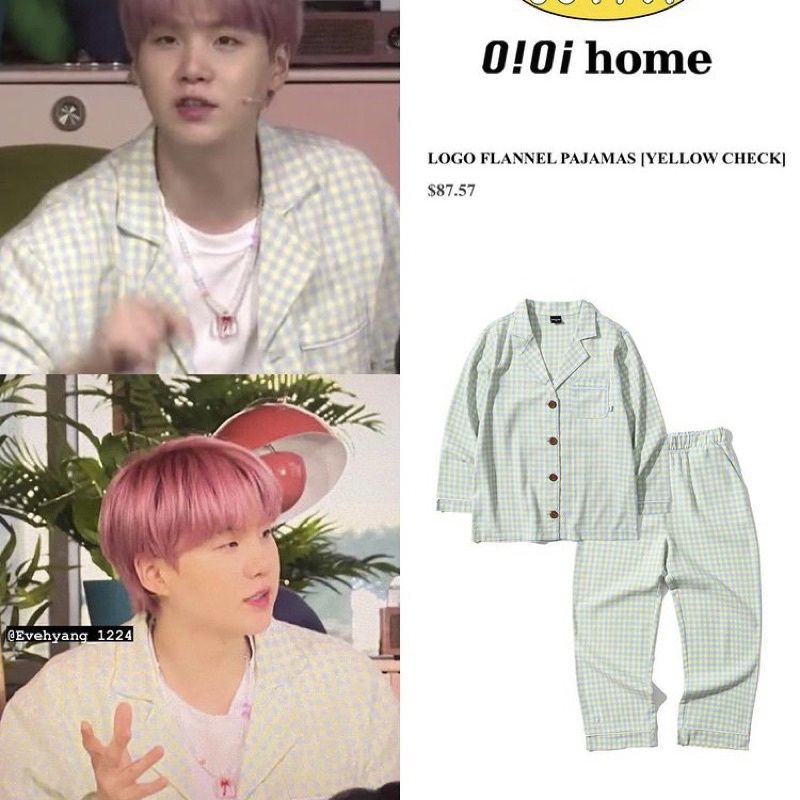 Piyama Suga dengan freebies, piyama suga kotak hijau, piyama suga, piyama suga bonus freebies