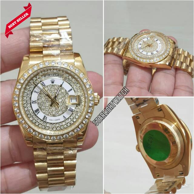 JAM TANGAN WANITA ROLEX DAY DATE AUTOMETIC