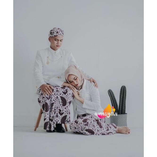 Baju Prewedding/ Baju Couple Adat Jawa - Nuansa Putih (SAC/ S)