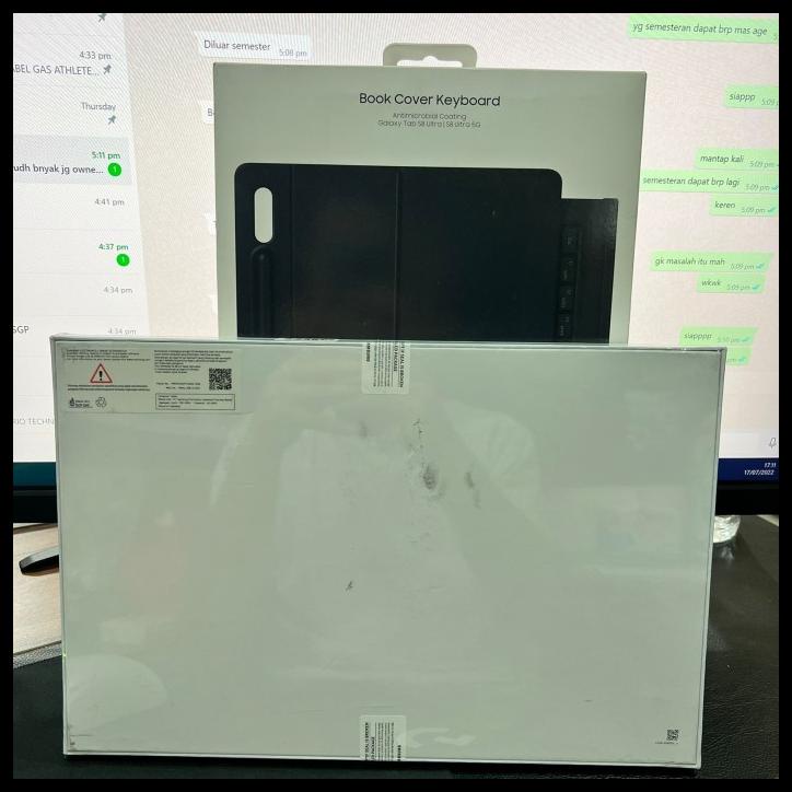 paket samsung galaxy tab s8 ultra keyboard cover 12 256gb wifi cell 5g